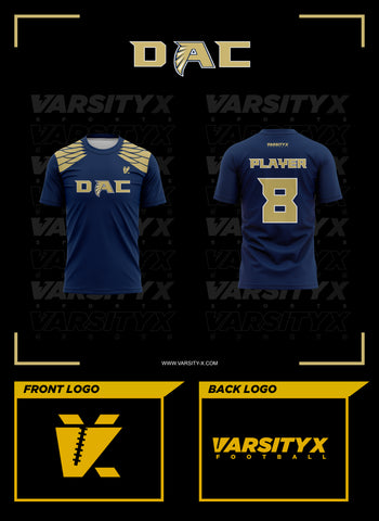 Dacula Falcons 2024 Football DRI-FIT Short-Sleeved Shirt - Navy [PRE-ORDER]