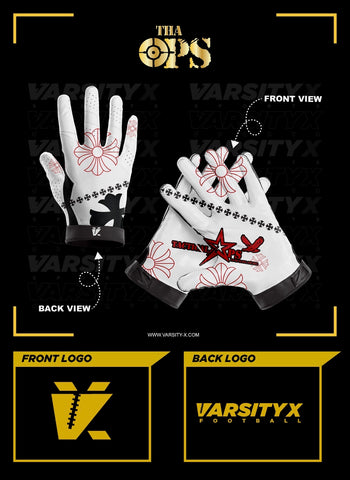 Tactical Ops Gloves [PRE-ORDER] - White/Black/Red